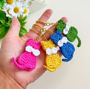 Crochet Cat Keychain Pattern, Cute DIY Key Holder Design for Fun Gifts, Perfect Crochet Gift Ideas - Etsy