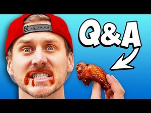 JStu Answers Questions While Eating Spicy Wings!
