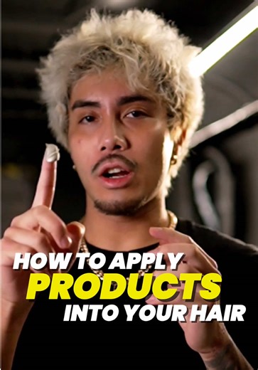 How to Apply Products into Your Hair 🔥💈 | THE BIGGEST MISTAKE Everyone makes when styling their straight flat hair trying to get texture using @Type Hair Texture Pack 🙏🏽 #hairstyle #hairtutorial #barber