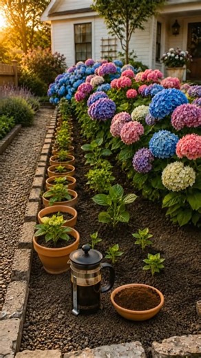Hydrangea Coffee Grounds Trick ☕🌸