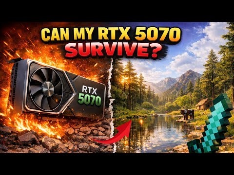 Can My RTX 5070 Survive Minecraft Ultra Realistic Graphics! 🤯