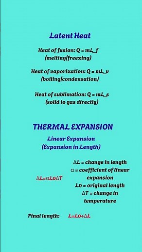 Heat Capacity Thermal Expansion and Calorimetry formula! | #HeatCapacity | #grade11 | #physics