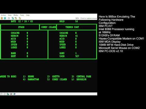 Time for some DWars on the IBM PC/XT