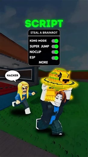 Loot Quest on Instagram: "STEAL A BRAINROT SCRIPT GUI | SUPER JUMP | ESC |KEYLESS | #stealabrainrot #roblox"
