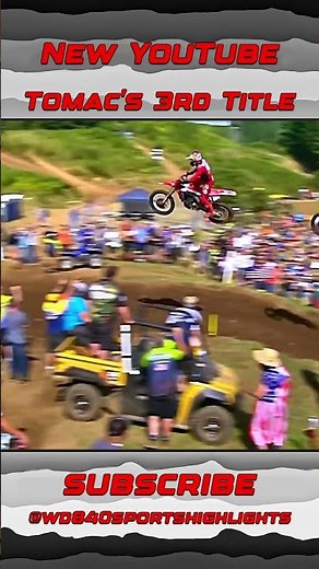 Watch Eli Tomac Win his 3rd 450 Championship on @AllThingSports840 #motocross #dirtbike #brap