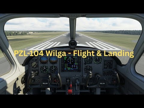 Flight Simulator - Cockpit Flight & Landing - PZL-104 Wilga | Airplane Pro Simulator