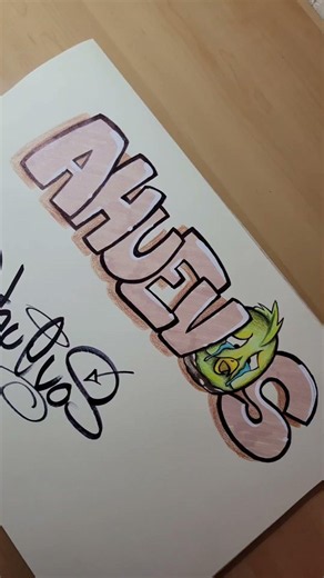 Cómo Dibujar Grafiti Paso a Paso 🎨 | Lettering y Sombras Fácil #GraffitiArt #Lettering #Dibujo