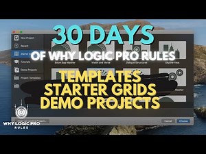 Templates, Starter Grids, Demo Projects, Tutorials - Logic Pro Has It All