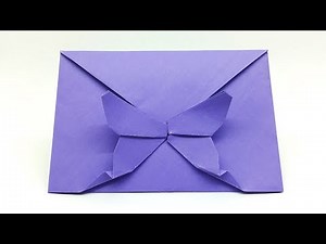 How to make Butterfly shaped Paper Envelope - Origami Envelope