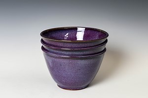 Ceramic Bowl in Purple Glaze, Stoneware Cozy Ramen Soup Cereal Serving Bowl - Etsy