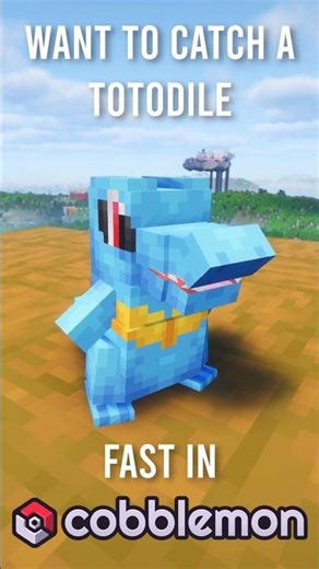 How to Find Totodile FAST in Cobblemon 1.7! #cobblemon #minecraft #pokemon