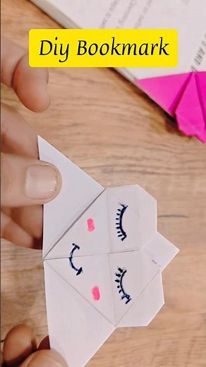 DIY Bookmarks for Books from A4 Paper | Easy Paper Crafts for School #shorts #diy #papercraft