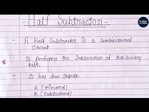 Half Subtractor Explained in 1 Minute | Digital Electronics Made Easy