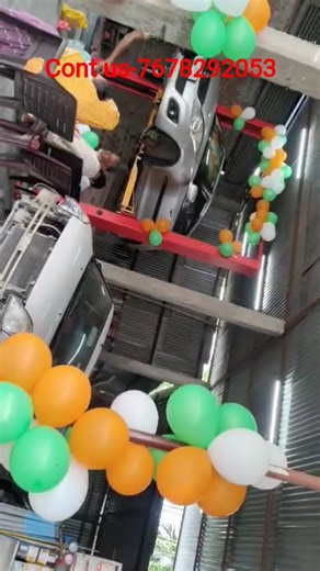 2 Post lift for car service cont. us- 7678292053 #garageequipment