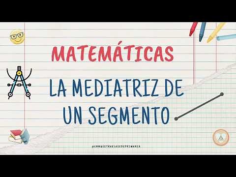La mediatriz de un segmento.