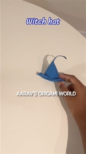 How to fold an easy origami witch hat for beginners | step by step |
