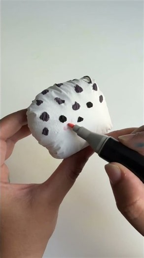Baby seal paper squishy, easy craft idea #diy #papersquishy #babyseal