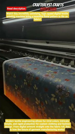 Custom Digital Fabric Printing ‪@Crafterlystcrafts‬ #DigitalPrinting#FabricPrinting#TextileMachine