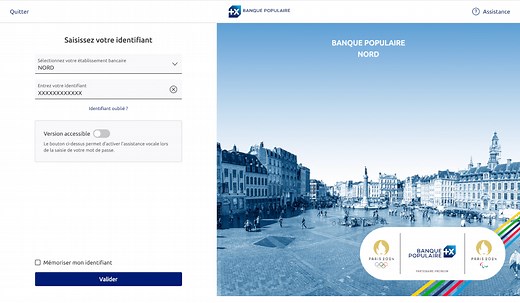 Se connecter à l'espace client Banque Populaire Nord Particuliers