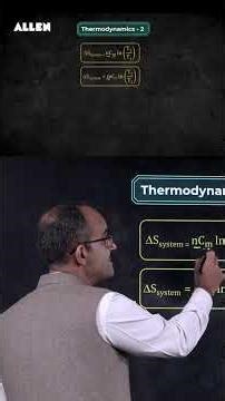 Thermodynamics-II Formula in one go⚡| Ankit Sharma Sir #jeemain2026