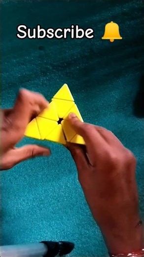 How to 🥵solve pyraminx cube in 10 seconds || pyraminx cube advanced #cube #shorts #subscribe