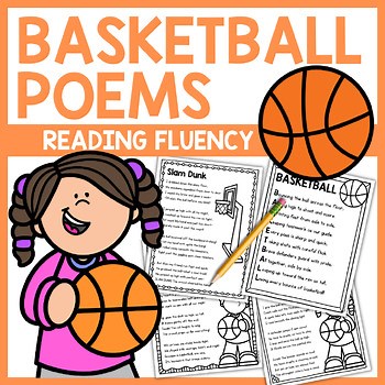 Basketball Poems | Poetry Reading Fluency Practice Center Activities Fun No Prep