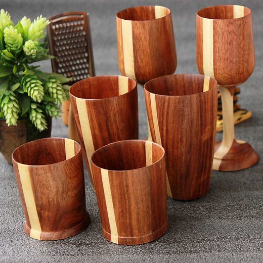 Wooden Glassware & Drinking Glasses