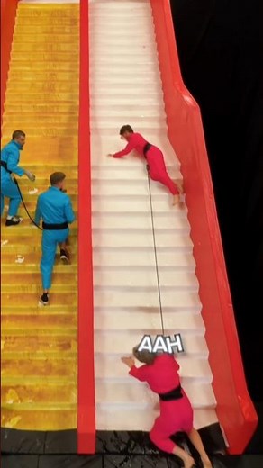 Slippery vs Sticky Stairs Challenge – Funny & Painful Moments!