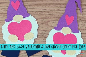 Easy DIY Valentine's Day Gnome Craft for Kids (with Printable)