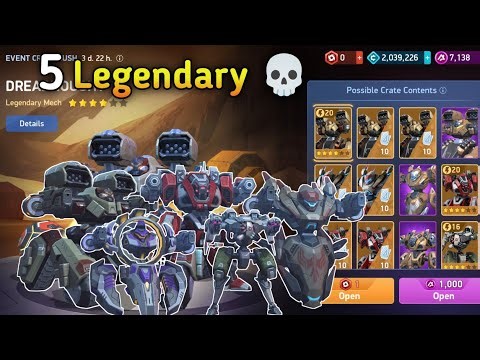 5 Legendary Mechs in One Event?! 😱 | Dreadnought Event Crate Opening | Mech Arena