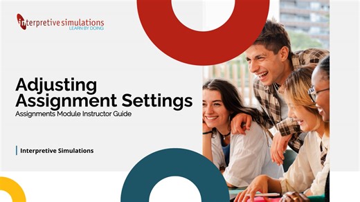 Adjusting Assignment Settings