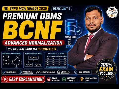 DBMS Unit 3 Lecture 10 | BCNF Explained | Difference Between 3NF and BCNF