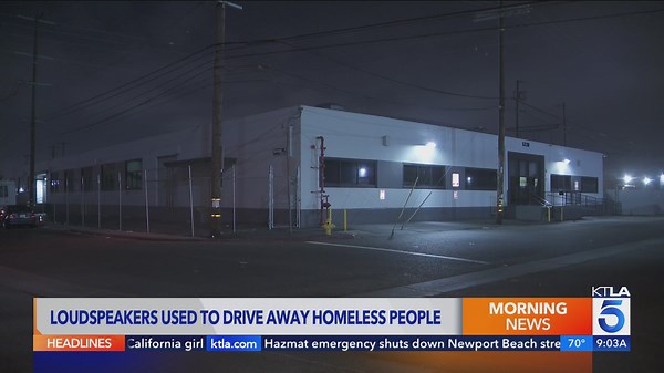 L.A. business driving away transients – and other businesses – with loud noises