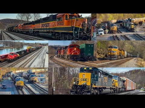Foreign Power, YN2, & SD40 Leaders, BNSF Geeps & Cool Meets! - Trains on the CSX Keystone Sub