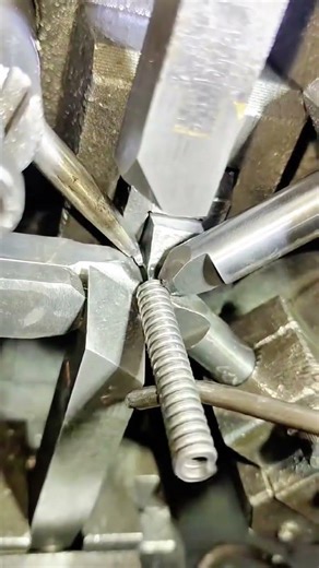Precision CNC Spring Coiling Machine in Action Manufacturing Process