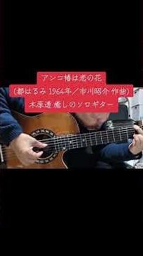 アンコ椿は恋の花(都はるみ 1964年／市川昭介 作曲)木原透 癒しのソロギター