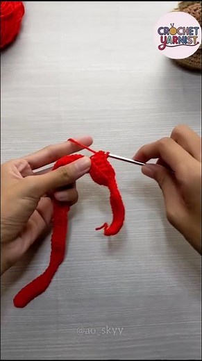 Beautiful Red Crochet Bow 🎀 | Easy & Aesthetic Crochet Tutorial for Beginners