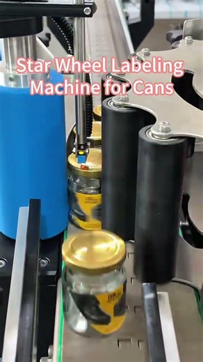 Star Wheel Labeling Machine for Cans | High-Speed Automatic Can Labeling Solution