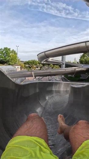 Fini Slide Water Slide | Kristall Palm Beach Germany | POV 4K