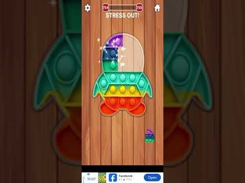 Fidget toys interesting pop it game play