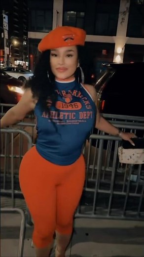 Emily B Outside Celebrating NY Knicks 2026 Finals Win