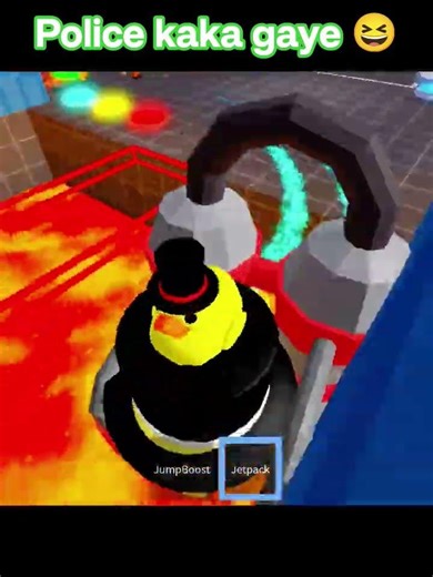 police kaka gaye 😆😆 #roblox #마크점프맵 #shorts #viral