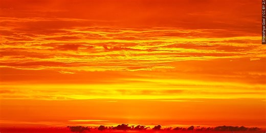 Here’s why the sky turns red at sunset: