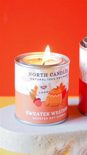 🍁 Are you living in Japan and missing the fall vibes from back home? That’s why we make these Fall scented candles perfect to get you in the Autumn mood! 🍂 #Japan #hokkaido #fall #candles #秋