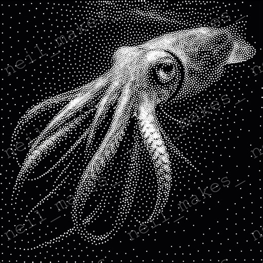 Squid Vector Image CNC Router Project / Laser Engraving File Download (svg, Dxf & Png Files) - Etsy