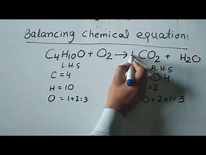 Balancing chemical equation C4H10O+O2 = CO2+H2O