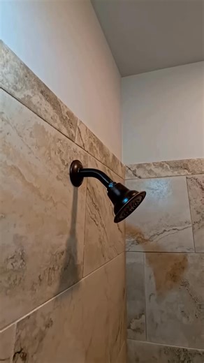 Installing a new shower arm and rain showerhead 🚿💦 #plumbing #plumber #diy-000 #asmr | Glinda Kennedy