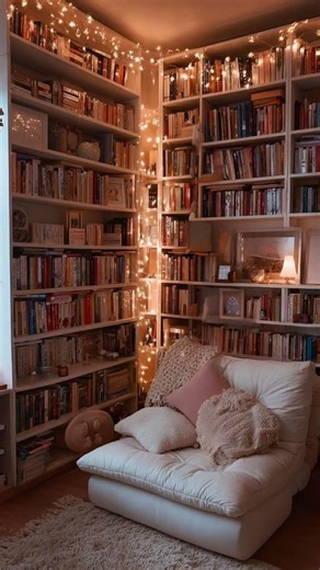 A house with a big library | #booktubetbr #booktokbooks #books
