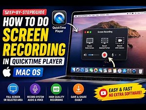 Record Your Mac Screen with QuickTime Player | Easy Step-by-Step Guide | by Ajay