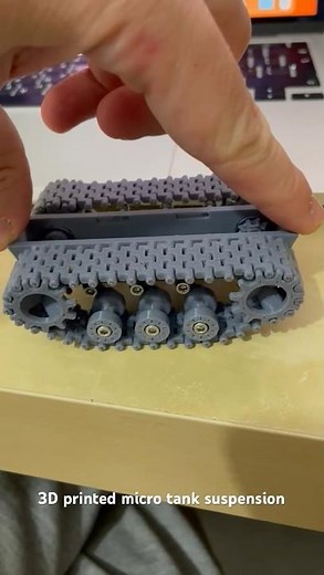 3D printed mini rc tank tracks